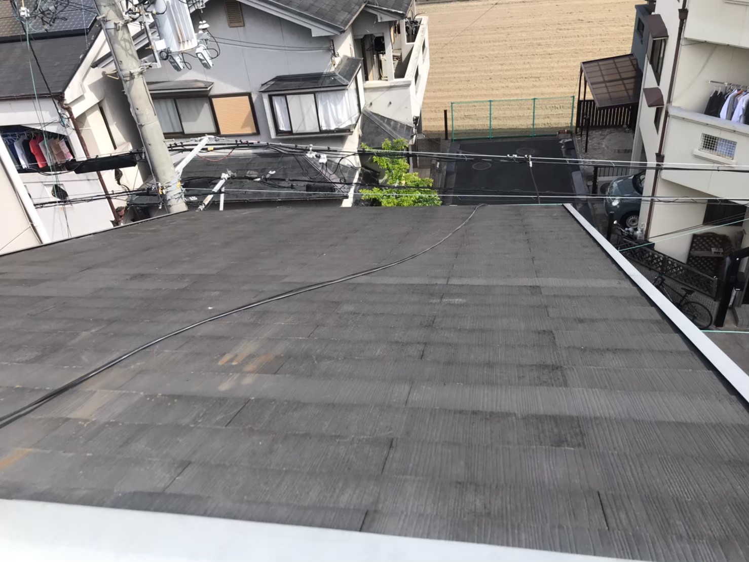 無料点検屋根のアンテナ倒壊